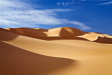 Sand dunes of the Libyan desert, Erg Murzuq, Libya, Sahara, North Africa, Africa