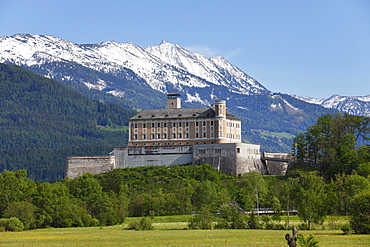 Schloss Trautenfels Castle, Ennstal valley, Upper Styria, Styria, Austria, Europe, PublicGround, Europe