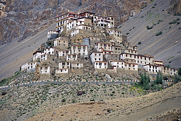 Buddhist Ki or Key Monastery or Gompa, Spiti Valley, Lahaul and Spiti district, Indian Himalayas, Himachal Pradesh, North India, India, Asia