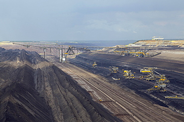 Brown coal mining, Welzow-South opencast mining, Welzow, Spree-Neivüe district, Brandenburg, Germany, Europe