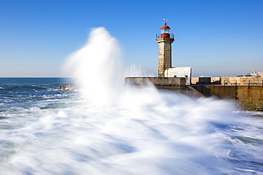 Lighthouse Foz do Douro, Grande Porto, Norte, Portugal, Europe