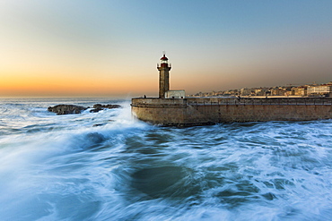 Lighthouse Foz do Douro, Grande Porto, Norte, Portugal, Europe