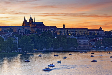 Prazsky hrad, Prague Castle and St. Vitus Cathedral, Hradcany, historic centre Praha, Prague, Czech Republic, Europe