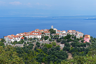 View of Beli, Cres Island, Kvarner Gulf Bay, Croatia, Europe