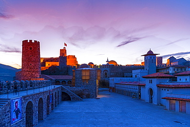 Rabati Castle at sunset, Akhaltsikhe, Samtskhe-Javakheti region, Georgia, Asia