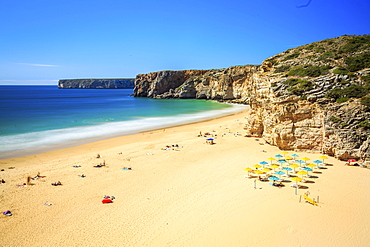 Beliche Beach next to Sagres, Saint Vincent Cape, Algarve, Portugal, Europe