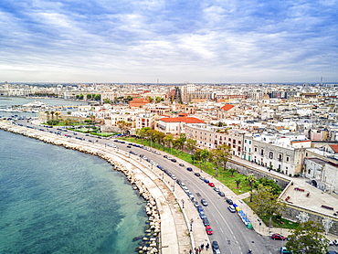 Panoramic view old town, Bari, Puglia, Italy, Europe