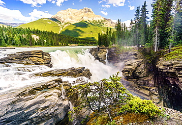 Athabasca Waterfalls, Athabasca river, Jasper National Park, Alberta, Canada, North America