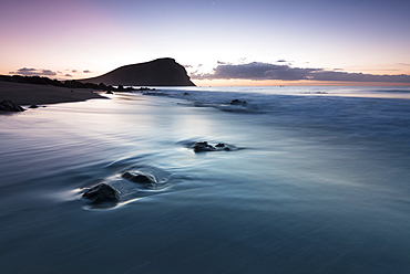 Beach, Playa de la Tejita, morning atmosphere, Tenerife, Canary Islands, Spain, Europe