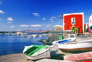 Boats at the harbor, Puerto Carmen, Lanzarote, Canary Islands, Spain, Europe