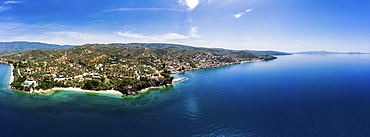 Townsmall Afissos, Volos region, Strait of Trikeri, Greek peninsula of Pelion, Papasite Gulf, Greece, Europe