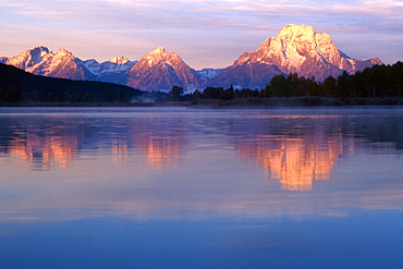 Oxbow Bend and Teton Range, Grand Teton National Park, Wyoming, USA, North America