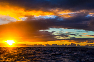 Sunrise over Tau Island, Manua Islands, American Samoa, Oceania