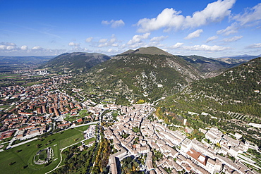 Historic town and town centre of Gubbio, Province of Perugia, Umbria, Italy, Europe