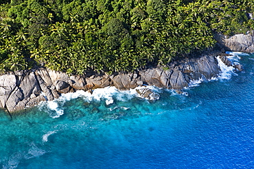 Coast at Ponte Maloopa, Mahé Island, Seychelles, Indian Ocean, Africa