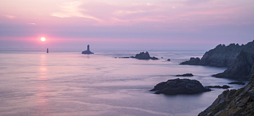 Sunset at Cape Pointe du Raz, Finistere, Brittany, France, Europe