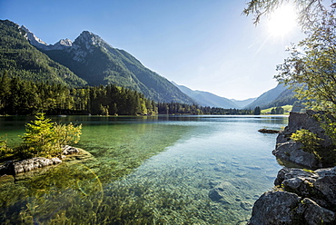 Hintersee, Ramsau, Berchtesgaden National Park, Berchtesgadener Land district, Upper Bavaria, Bavaria, Germany, Europe