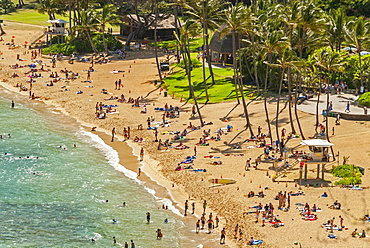 Beach, Hanauma Bay, Oahu, Hawaii, United States, North America