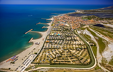 Camping site, Saintes-Maries-de-la-Mer, Camargue, Provence-Alpes-Cote d'Azur, France, Europe