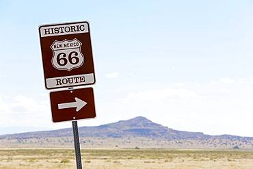 Diversion to Historic Route 66, Los Lunas to Albuquerque, New Mexico, United States, North America