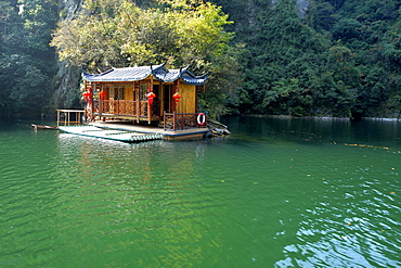 Pier, Baofeng Lake, UNESCO World Heritage Site, Wuling Yuan, Zhangjiajie National Park, Hunan Province, China, Asia