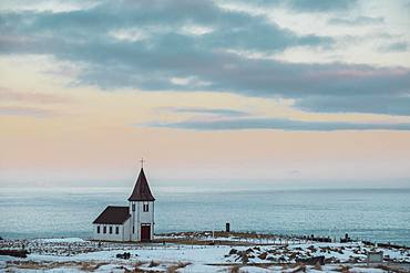 The Church of Hellnar, Snaefellsnes Peninsula, Vesturland, Iceland, Europe