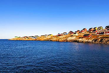 East Greenland City Ittoqqortoormiit, Scoresbysund, East Greenland, Greenland, North America