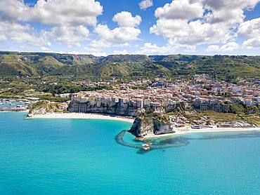 Arial view of Tropea, Calabria, Italy, Europe