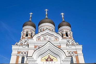 Towers of the Alexander Nevski Cathedral, Aleksander Nevski Katedraal, Tallinn, Estonia, Europe