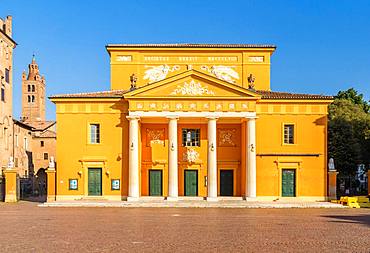 Classicist Teatro Comunale, Piazza dei Martiri, Carpi, Province of Modena, Emilia-Romagna, Italy, Europe