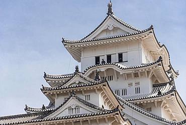 Himeji Castle, Himeji-jo, Shirasagijo or White Heron Castle, Himeji, Prefecture Hyogo, Japan, Asia