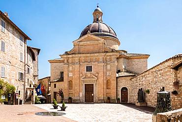 The Baroque Church of Chiesa Nuova, Assisi, Province of Perugia, Umbria, Italy, Europe