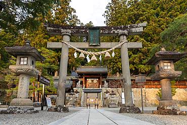 Torii Tor, Sakurayama Hachimangu Shrine, Takayama, Gifu, Japan, Asia