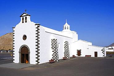 Church Ermita de los Dolores in Mancha Blanca, near Tinajo, Lanzarote, Canary Islands, Spain, Europe