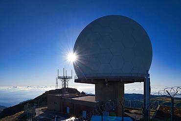 Observatory Forca Aerea on the Pico do Arieiro, Parque Natural da Madeira, Madeira, Portugal, Europe