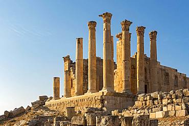 Temple of Zeus, Jerash, Jordan, Asia