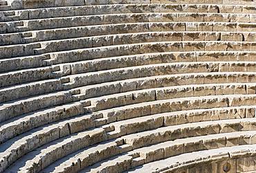 Seating area of South Theatre, Jerash, Jordan, Asia