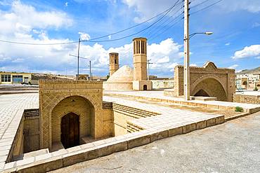 Wind tower and water reservoir, Na'in, Isfahan Province, Iran, Asia