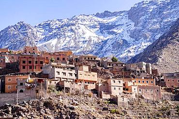 Berber village in Atlas mountains, Aroumd, Morocco, Africa