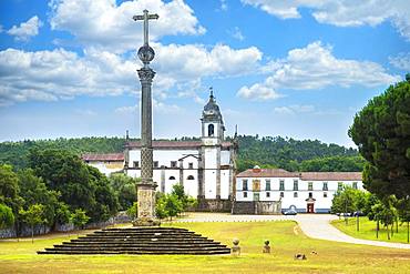 St. Martin of Tibaes Monastery, Stone cross, Braga, Minho, Portugal, Europe