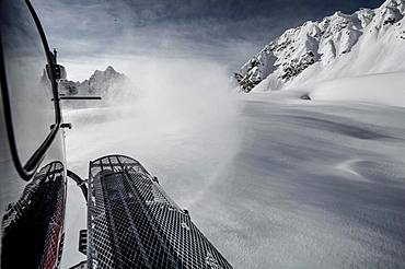 Helicopter Snowboarding, Himalayas, Gulmarg, Kashmir, India, Asia