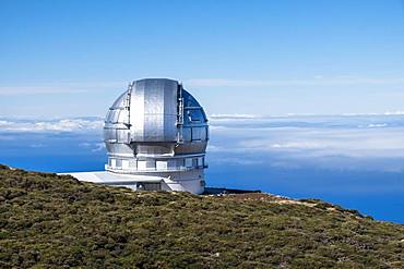 Observatory, Observatory on the Roque de los Muchachos, Gran Telescopio Canarias, La Palma, Canary Islands, Canary Islands, Spain, Europe