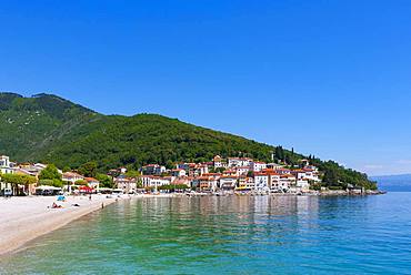 Beach, Moscenicka Draga, Istria, Kvarner Gulf Bay, Croatian Adriatic Sea, Croatia, Europe