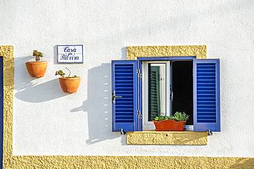 Beautifully decorated window, Furnas, San Miguel, Azores, Portugal, Europe