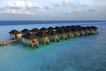 Water bungalows, Summer Island, North Male Atoll, Maldives, Asia