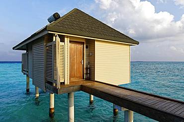 Water bungalow, Summer Island, North Male Atoll, Maldives, Asia