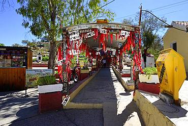 Rise at the sanctuary of the tomb of Difunta Correa, patron saint of travelers and motorists, Vallecito, Province of San Juan, Argentina, South America