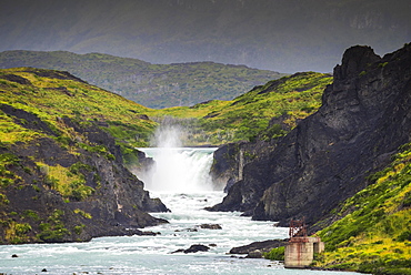 Salto Grande Waterfall, Torres del Paine National Park, Patagonia, Region de Magallanes y de la Antartica Chilena, Chile, South America