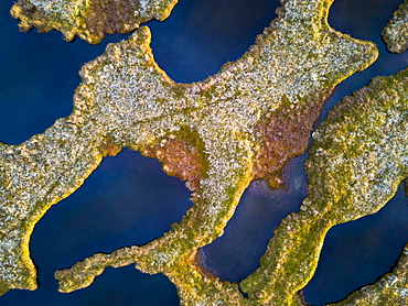 Wetland from above, Vesteralen, Nordland, Norway, Europe