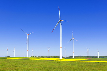 Wind turbine, wind turbines, Baden-Wuerttemberg, Germany, Europe